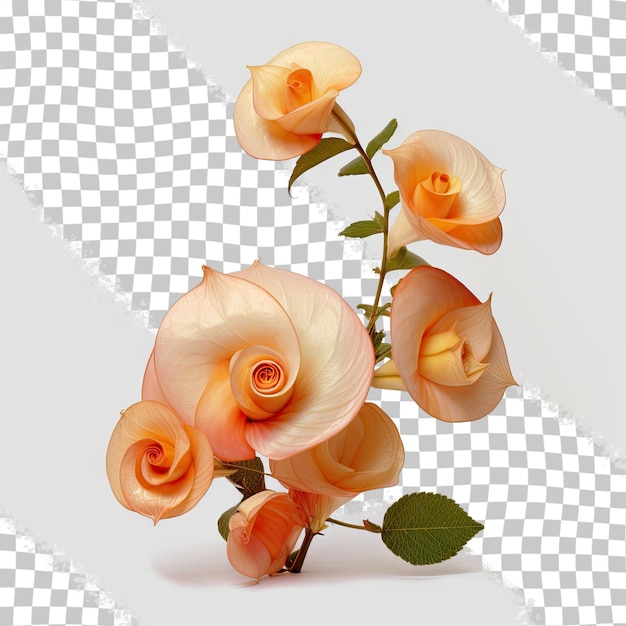 a pink rose with the word " peach " on it