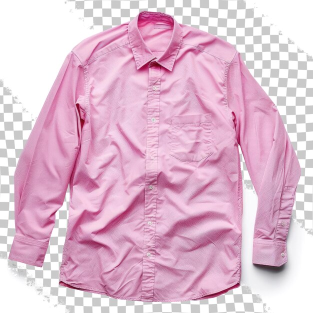 PSD una camicia rosa con la parola 