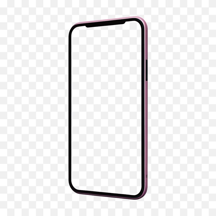 PSD pink smartphone mockup