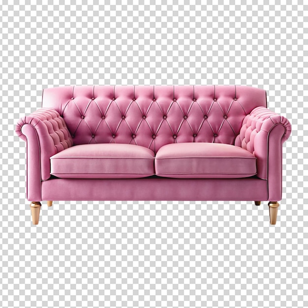 Pink sofa Isolated on white background