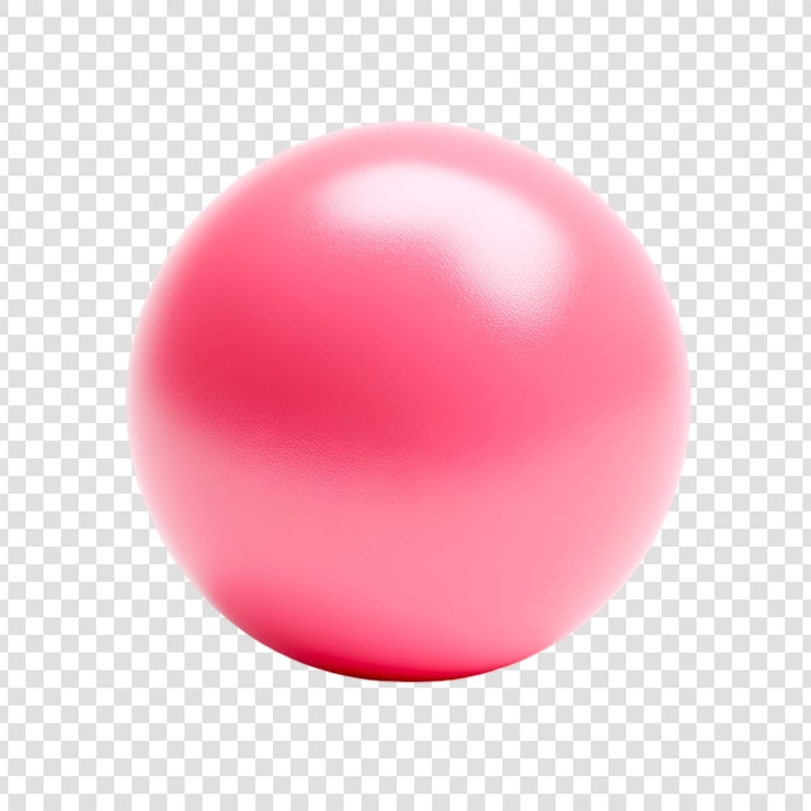 PSD pink sphere 3d rendering simple background