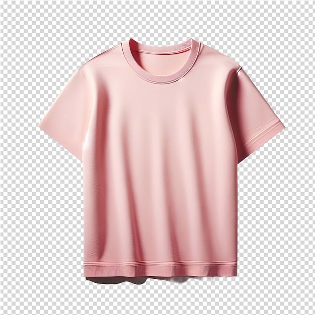 PSD pink t - shirt with a pink collar and the word  t - shirt  on the front