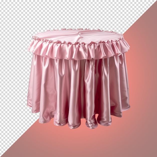 PSD a pink table with a pink skirt and a pink skirt