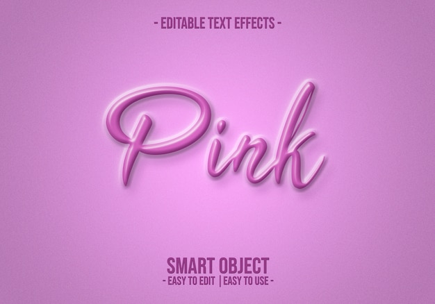 PSD pink-text-style-effect