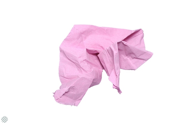 PSD pink toilet tissue paper isolated