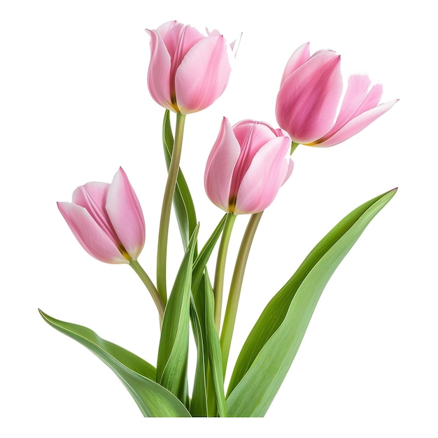 PSD pink tulips