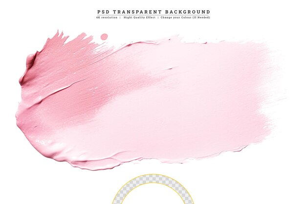 PSD pink water color brush strokes on white background