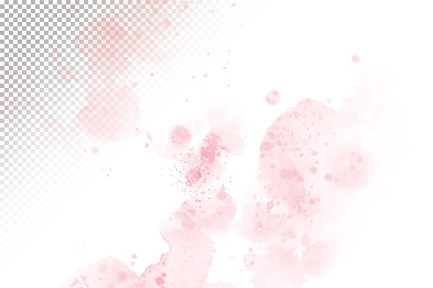 PSD a pink watercolor background with a transparent border