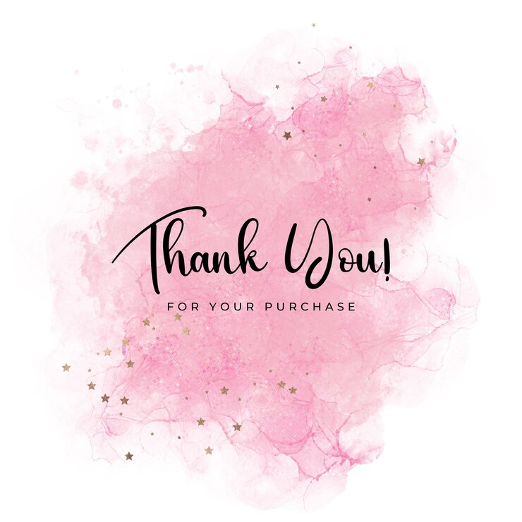 PSD pink watercolor bedankt instagram post 1