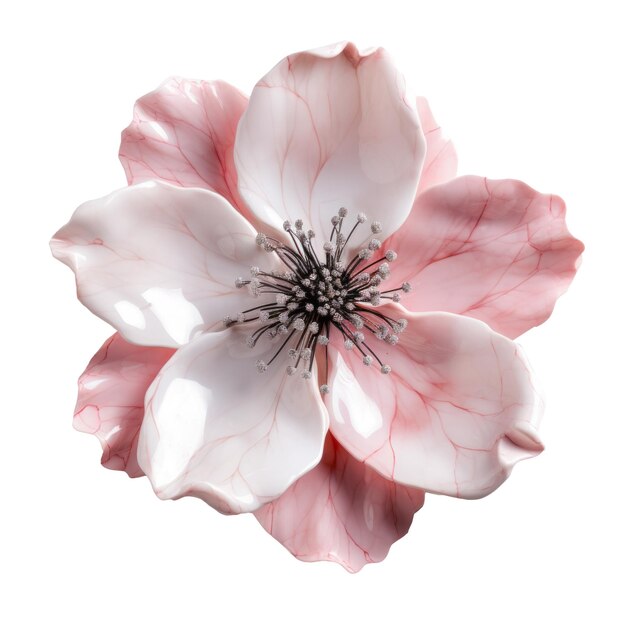 PSD a pink and white flower with the word  pink  on it