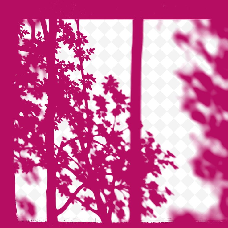 PSD a pink and white picture of a tree with the word quot tree quot on it