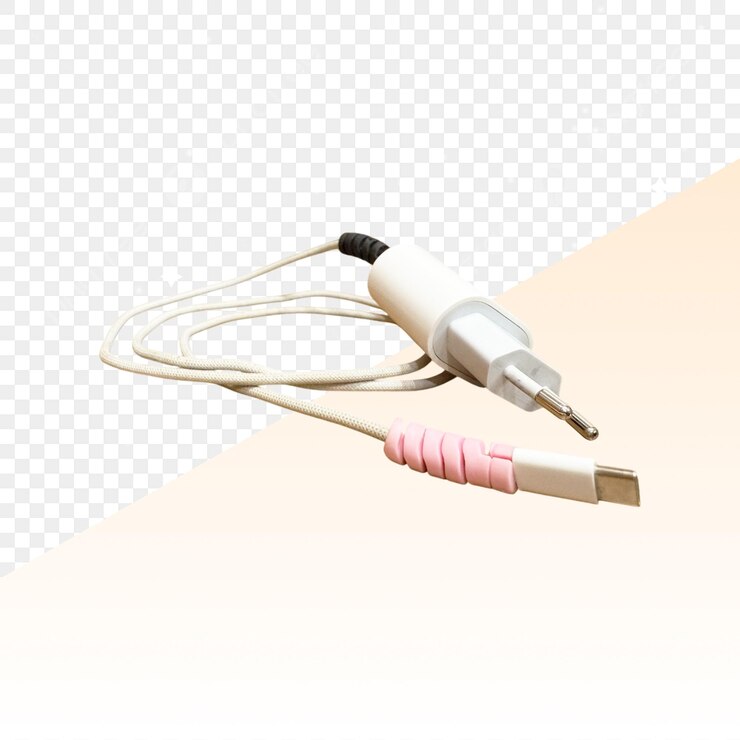 PSD pink and white usb-c charging cable