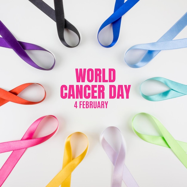 PSD pink world cancer day ribbon post