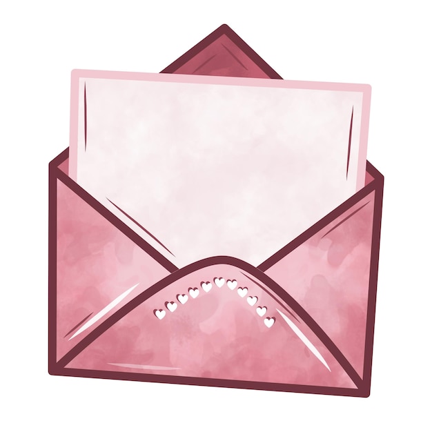 PSD illustrazione della carta pinky