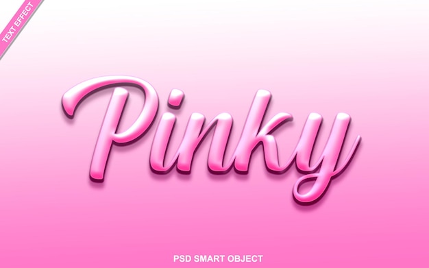 Pinky editable text effect