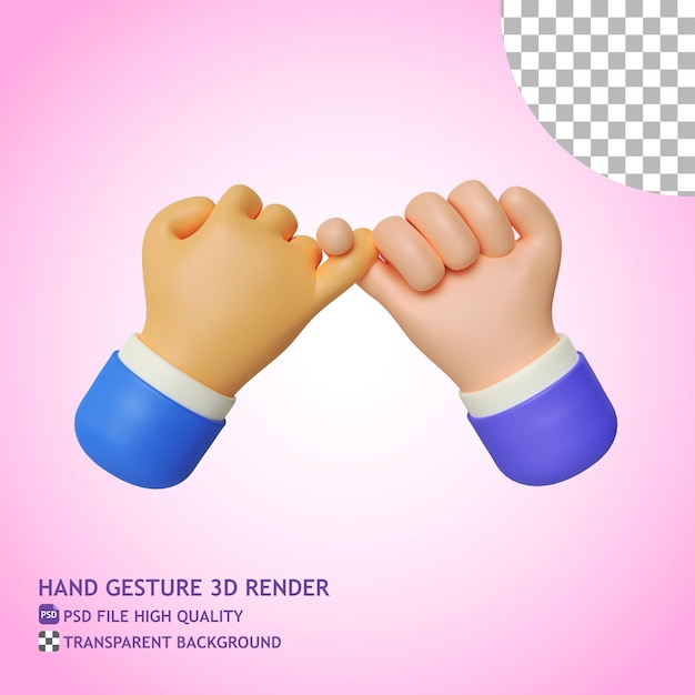 Pinky Promise 3d Render