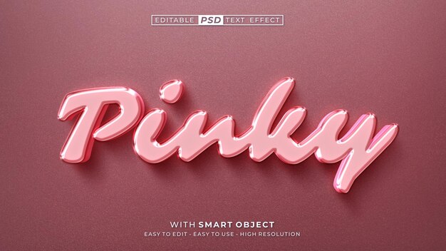 PSD pinky text style effect