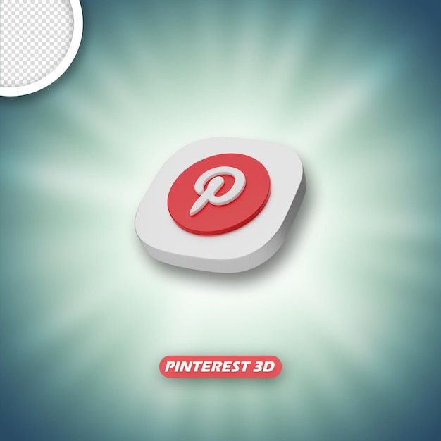 3d логотип pinterest