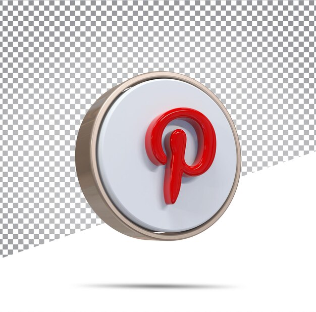 Pinterest icon 3d