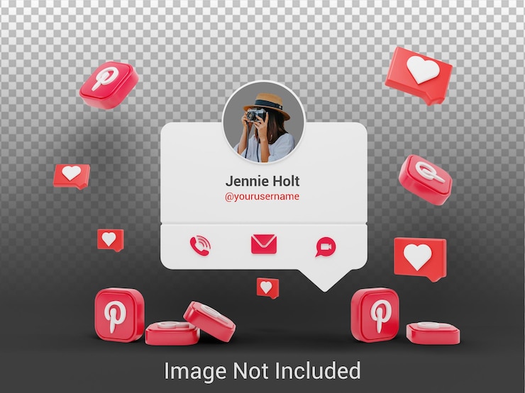 PSD pinterest mockup psd