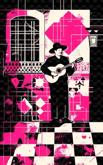 PSD piosenkarz fado występujący w tradycyjnej portugalskiej tawernie wi vector ilustracja pomysł na plakat muzyczny
