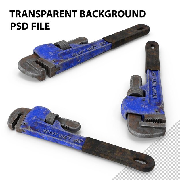 PSD pipe wrench dirty png