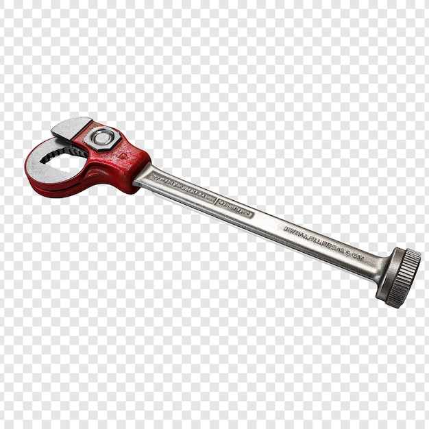 PSD pipe wrench isolated on transparent backgroun