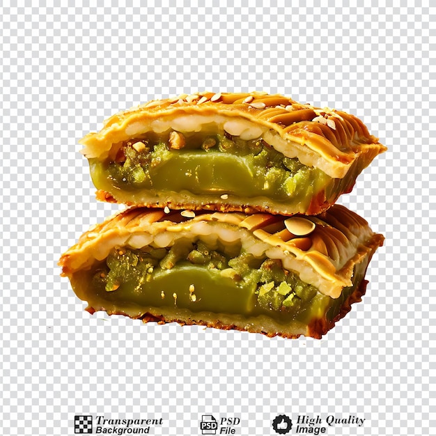 PSD pistachio baklava isolated on transparent background