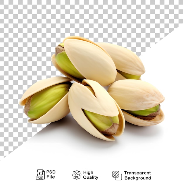 PSD pistachio nuts isolated on transparent background include png file