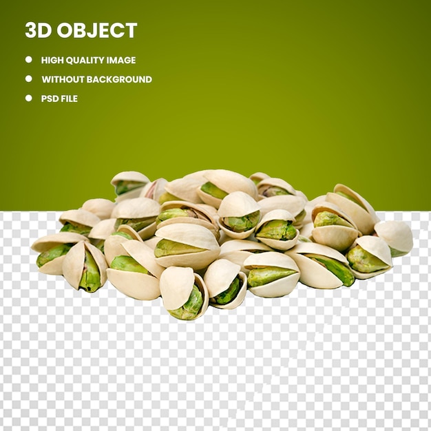 PSD pistachio with nutshell