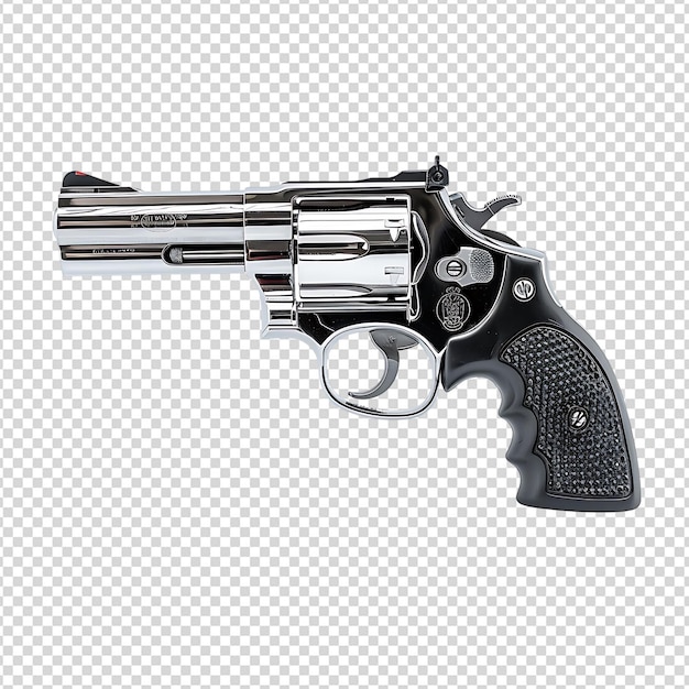 Pistol on isolated background