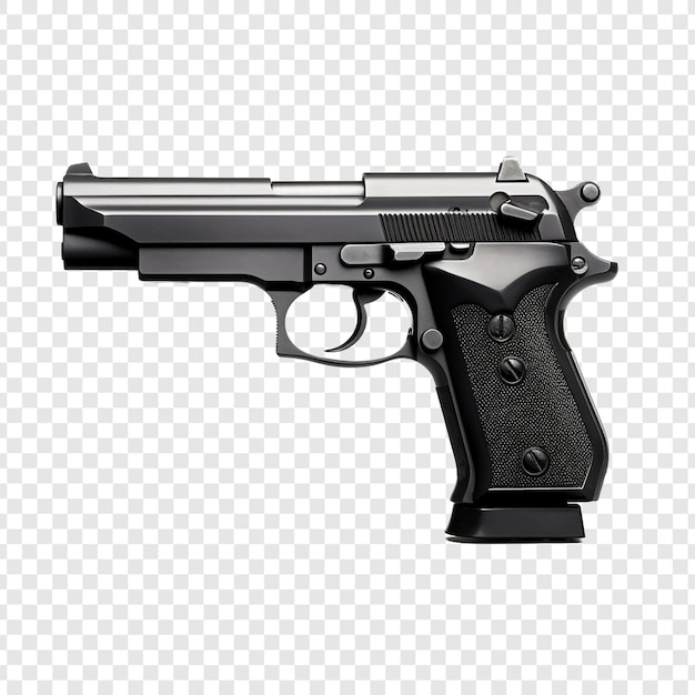 Pistol isolated on transparent background