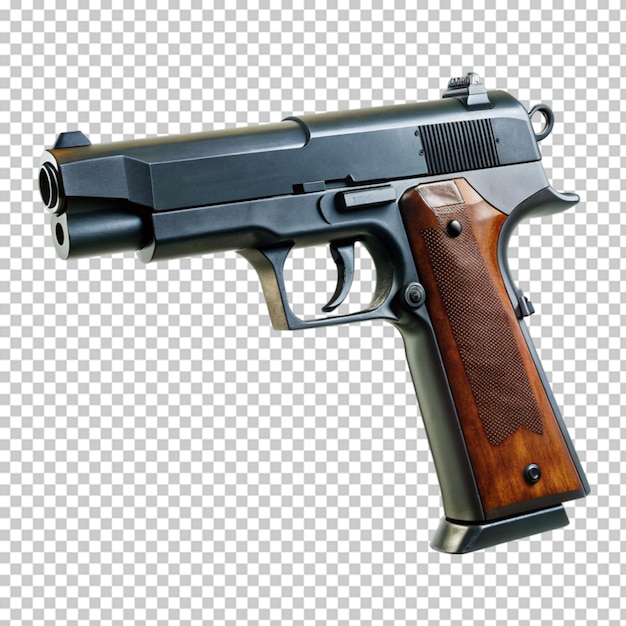 Pistol isolated on transparent background