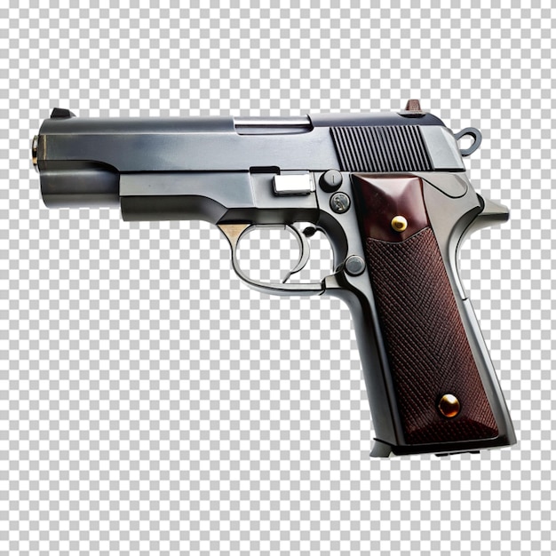 Pistol isolated on transparent background