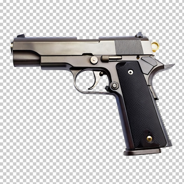 PSD pistol isolated on transparent background