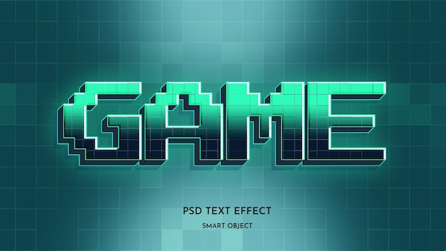 PSD pixel gaming text style