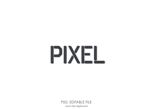 Pixel textuur lettertype effect