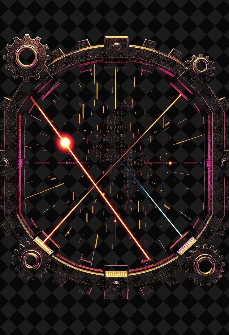 PSD pixelated frame on jet black background bursting with vivid and high isolated pixel frame game decor