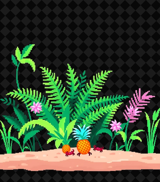 pixelated frame on jet black background bursting with vivid and high isolated pixel frame game decor