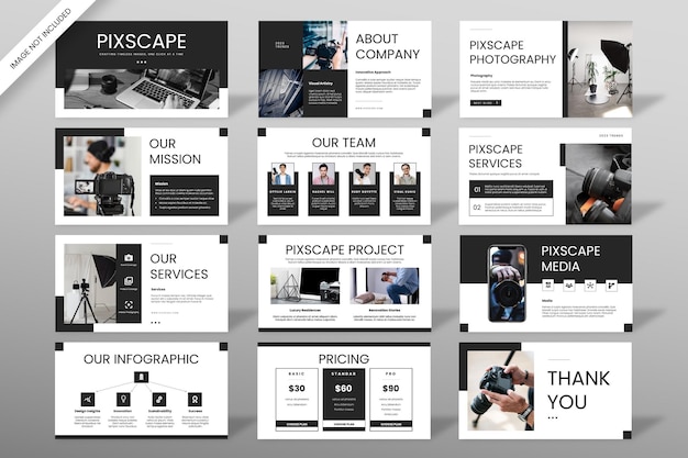 PSD pixscape photography presentation design template