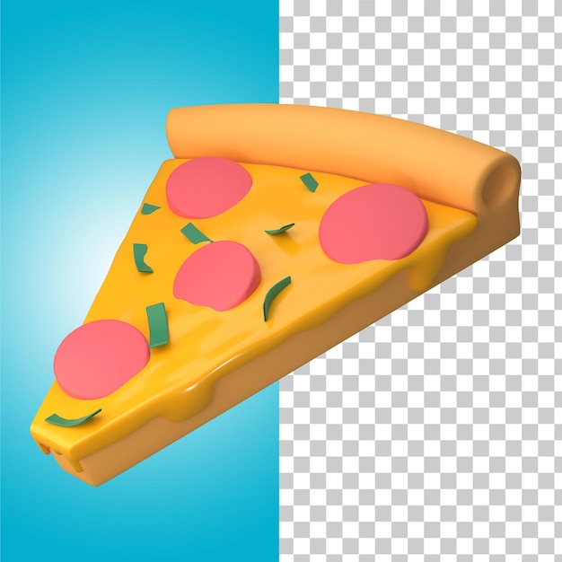 PSD rendering 3d della pizza