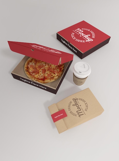 pizza box mockup design