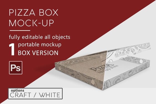 Pizza box mockup