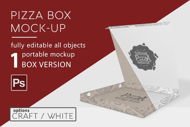 Pizza box mockup