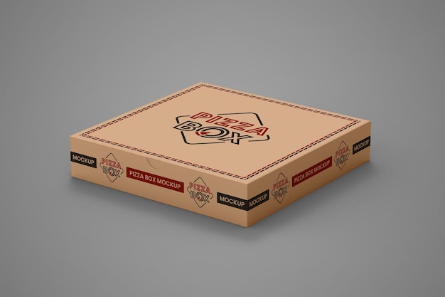 PSD mockup di scatola della pizza