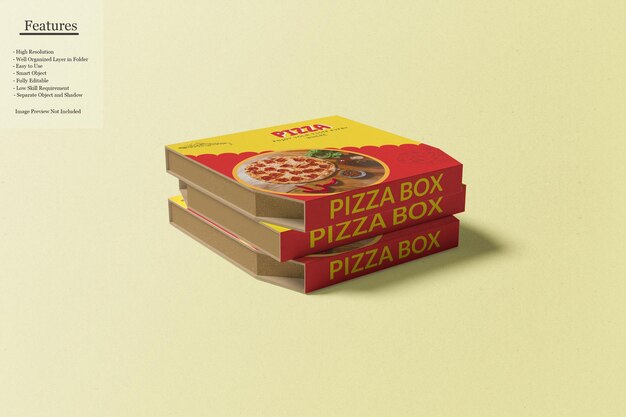 Pizza box mockup