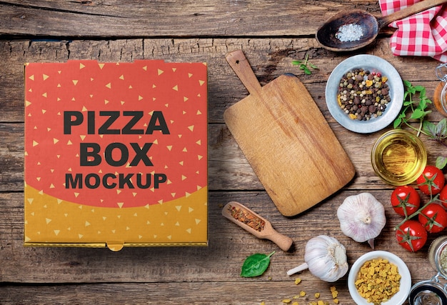 PSD pizza box mockup