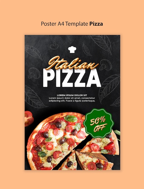 pizza catering template design