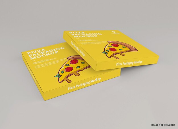 Design del mockup del pacchetto pizza