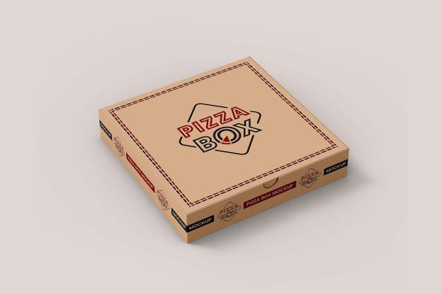 Mockup di scatola di imballaggio per pizza